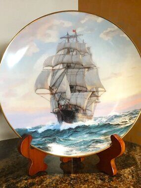 Vintage W.S. George Clipper Ship Plate 'Young America Homeward Bound' 3rd Issue